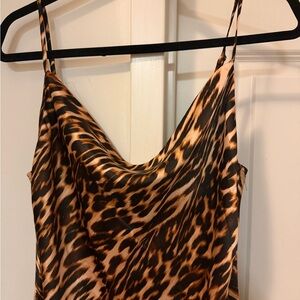 H&M Leopard Print Satin Camisole